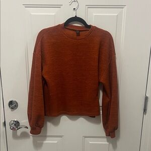 SHEIN Burnt Orange Pullover Sweater